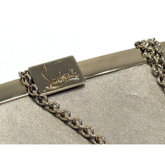 Christian Louboutin Palmette Clutch in Oyster - Picture 10 of 13